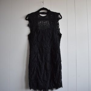 FP Large NWT Daydreamer Lace Bodycon Backless Mini